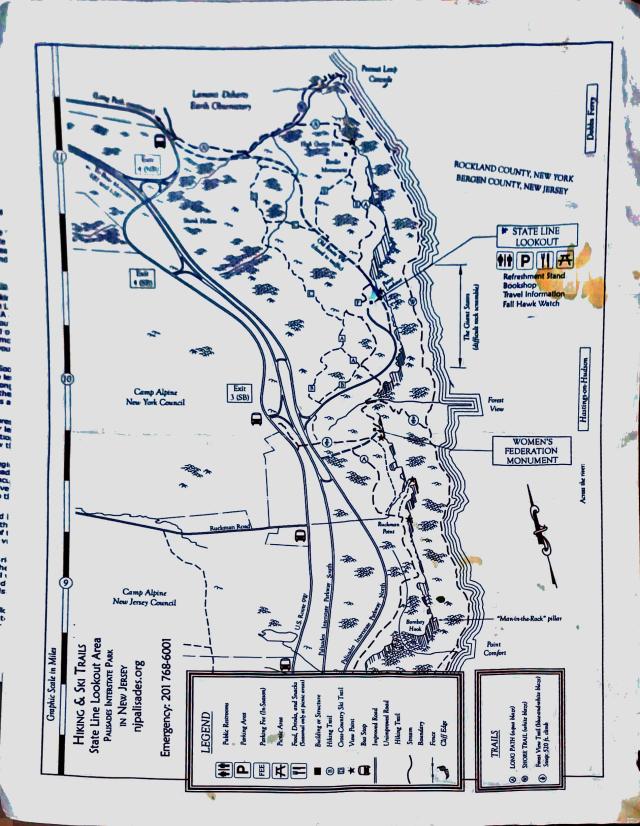 palisades hike map